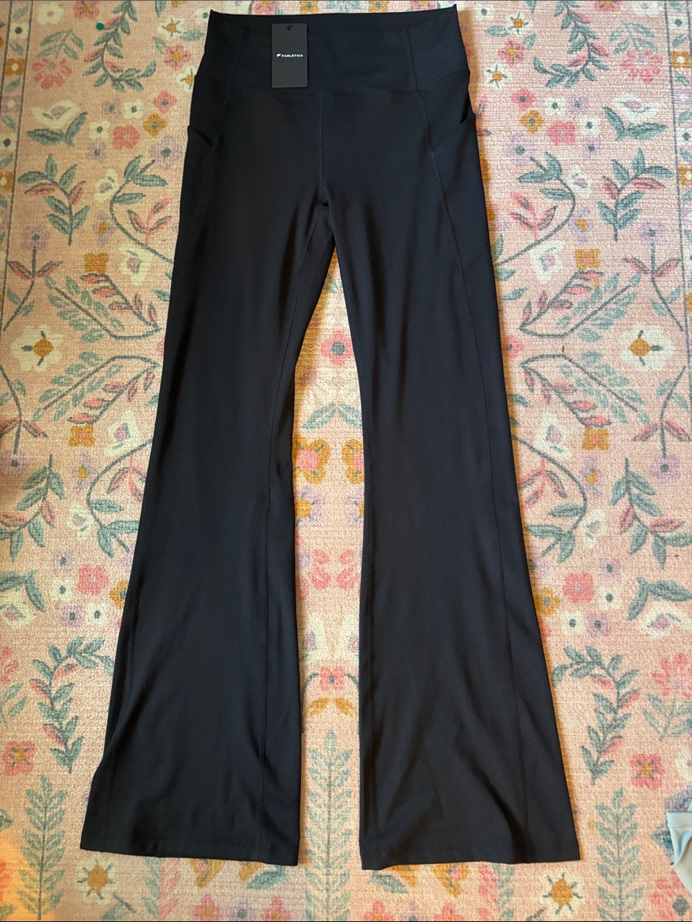 Fabletics NWT Black pure luxe flare yoga pants